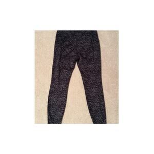 All in Motion Black and Gray High Rise Leggings, Size M